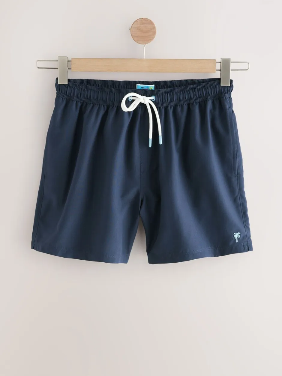 Badkleding*Next - Essential zwemshorts 4 stuks Zwart/Marineblauw/Lichtblauw/Grijs