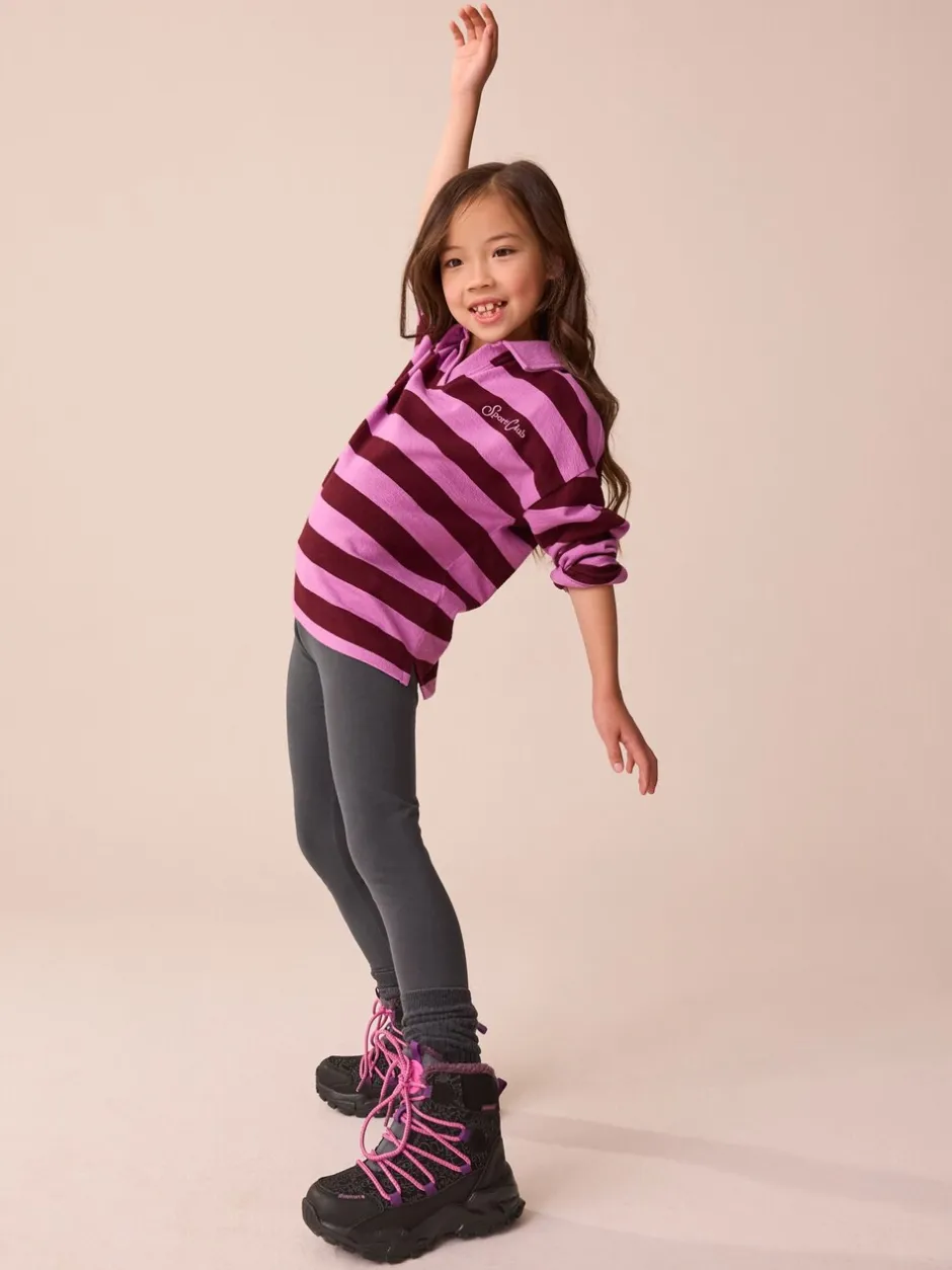Boots*Next Zwart/paars met print - Waterbestendige wandelschoenen
