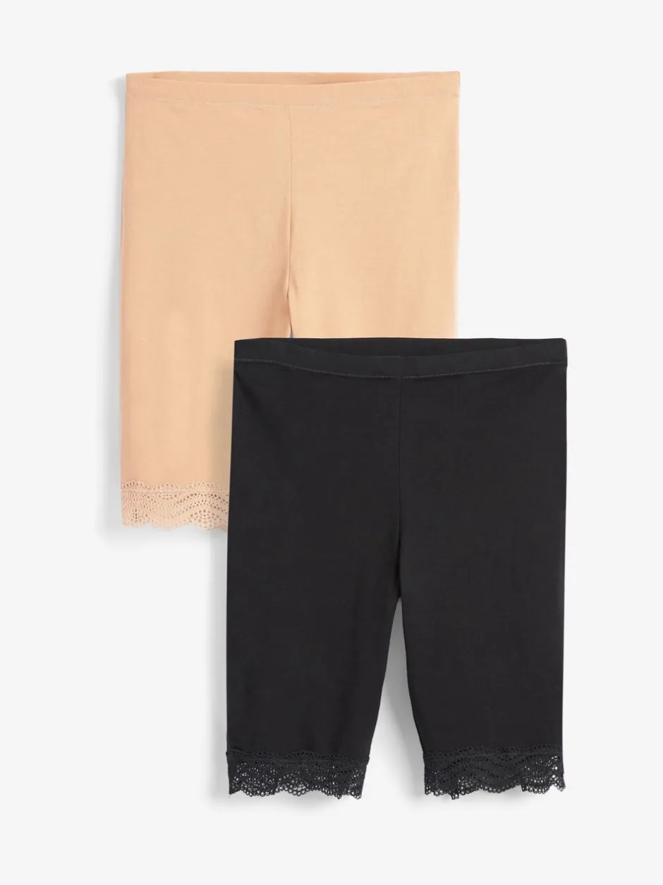 Shapewear*Next - Verpakking van 2 shorts tegen schuren Zwart/pastelroze huidskleur