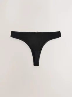 Onderbroeken*Next - Set van 7 slips met hoog katoengehalte Zwart/pastelroze huidskleur/wit