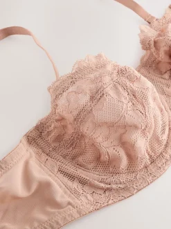 Beha's*Next Zwart/praline huidskleur - Kanten strapless multiway beha's zonder vulling 2 set