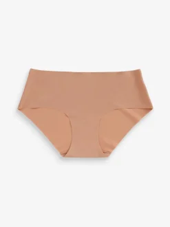 Onderbroeken*Next - Geen zichtbare onderbroeklijn comfortabele slips verpakking van 3 Zwart/Praline Huidskleur/Chocolade Huidskleur