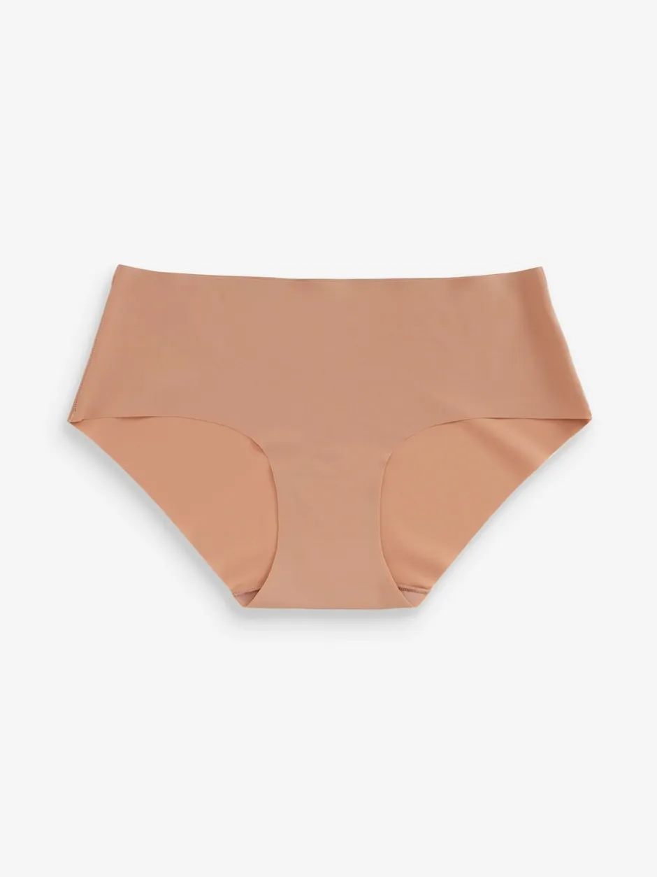 Onderbroeken*Next - Geen zichtbare onderbroeklijn comfortabele slips verpakking van 3 Zwart/Praline Huidskleur/Chocolade Huidskleur