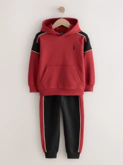 Joggingbroeken|Sweaters En Hoody´S|Next Zwart/rood - Colourblock Hoodie Set