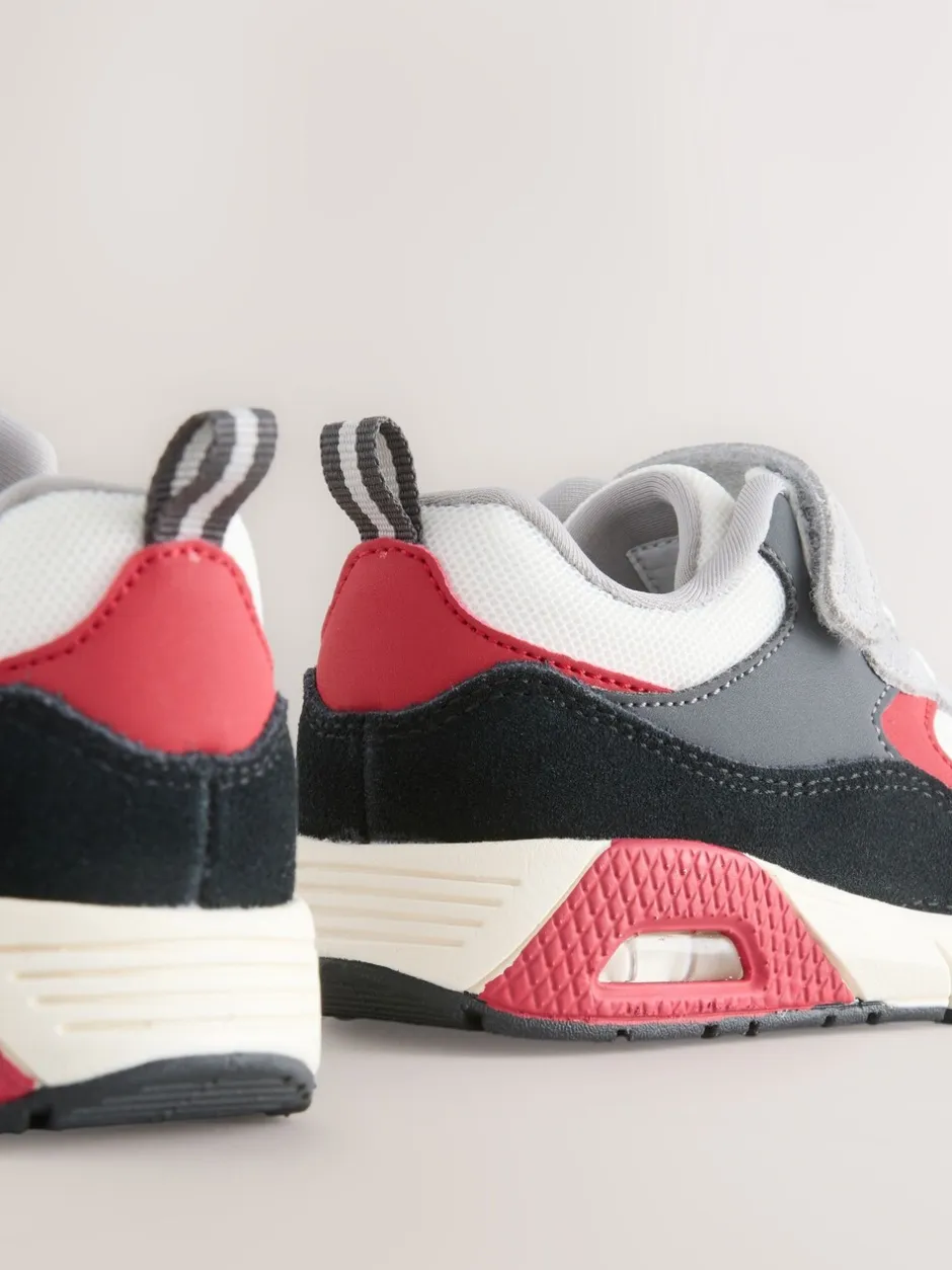 Babyschoenen*Next Zwart/rood - Elastische sportschoenen