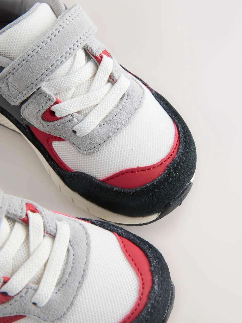 Babyschoenen*Next Zwart/rood - Elastische sportschoenen