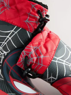 Laarzen*Next Zwart/Rood Spiderman - Thinsulate™ - Gevoerde thermoregenlaarzen met boord
