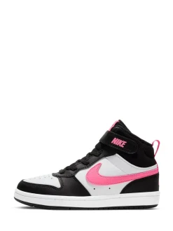 Sneakers|Sneakers*Nike Zwart/roze - - Junior Court Borough halfhoge sneakers