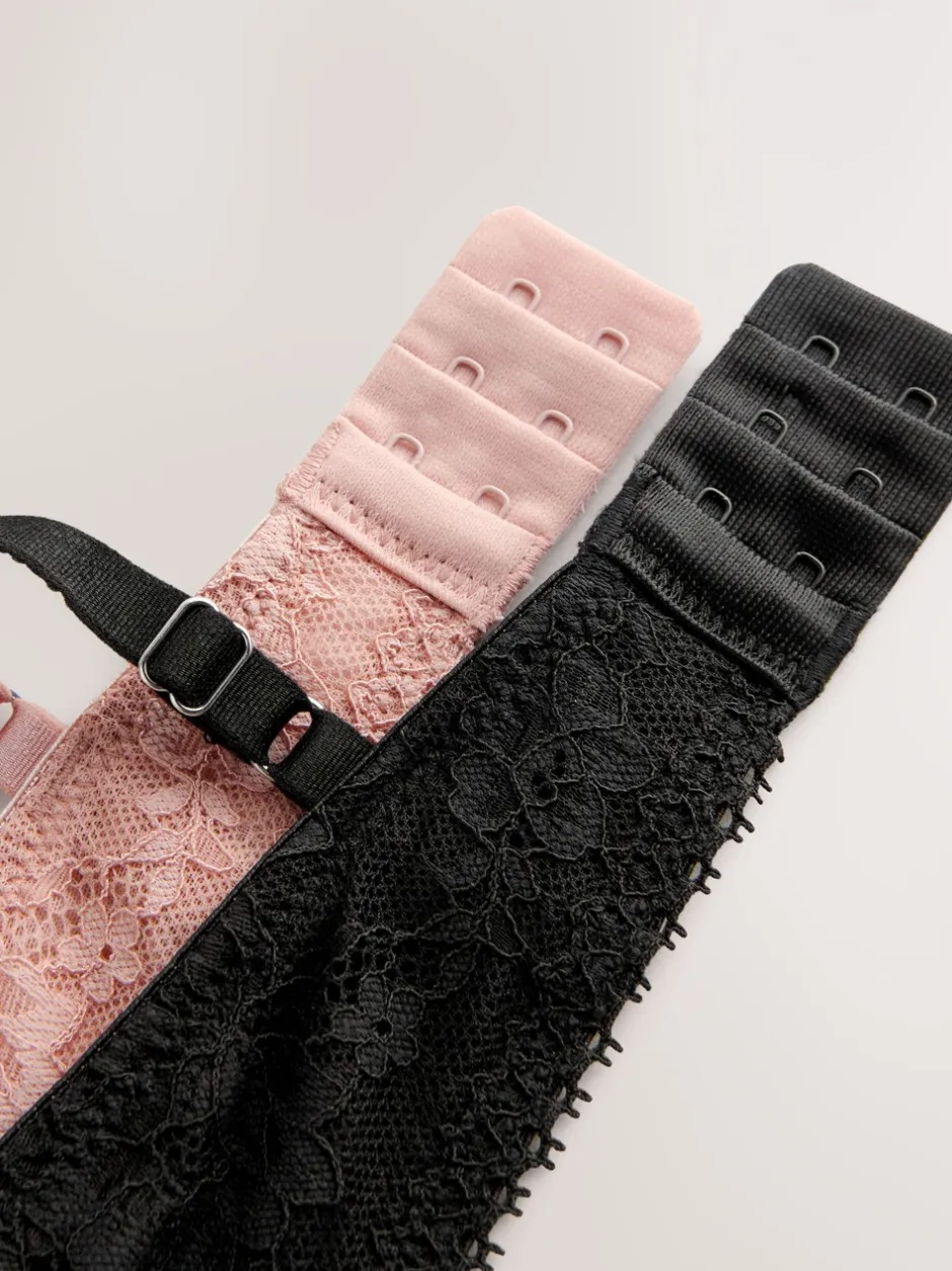 Beha's|Next - Verpakking van 2 lichte ultiem comfort beha's zonder beugel Zwart/roze