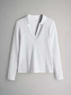 Tops En T-Shirts|The Set - 3 Pack Long Sleeve Ribbed Polo Top Zwart/roze/wit