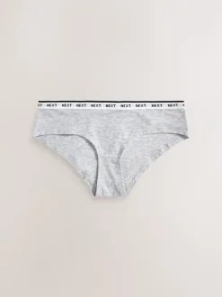 Onderbroeken*Next - 7 Katoenen slipjes met logotailleband Zwart/wit
