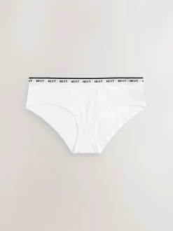 Onderbroeken*Next - 7 Katoenen slipjes met logotailleband Zwart/wit