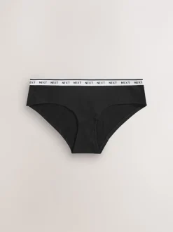 Onderbroeken*Next - 7 Katoenen slipjes met logotailleband Zwart/wit