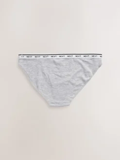 Onderbroeken*Next - 7 Katoenen slipjes met logotailleband Zwart/wit