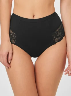 Shapewear|Next Zwart/wit - 2 Vormgevende katoenen slipjes met buikcorrectie