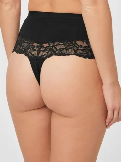Shapewear|Next Zwart/wit - 2 Vormgevende katoenen slipjes met buikcorrectie