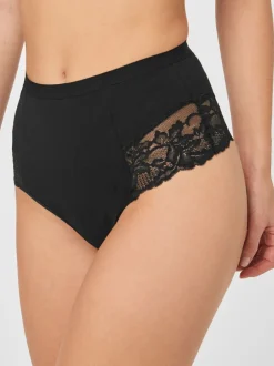 Shapewear|Next Zwart/wit - 2 Vormgevende katoenen slipjes met buikcorrectie
