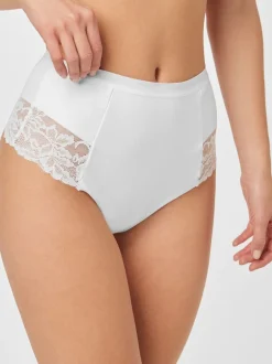 Shapewear|Next Zwart/wit - 2 Vormgevende katoenen slipjes met buikcorrectie