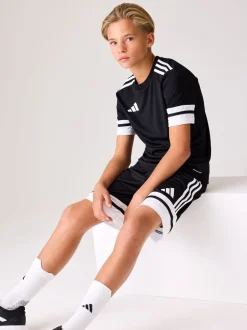 Shorts|Shorts En Rokken|adidas Zwart/wit - Squadra 25 kindershorts