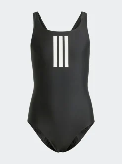 Badkleding*adidas - 3-Strepen Kinderzwempak Zwart/wit