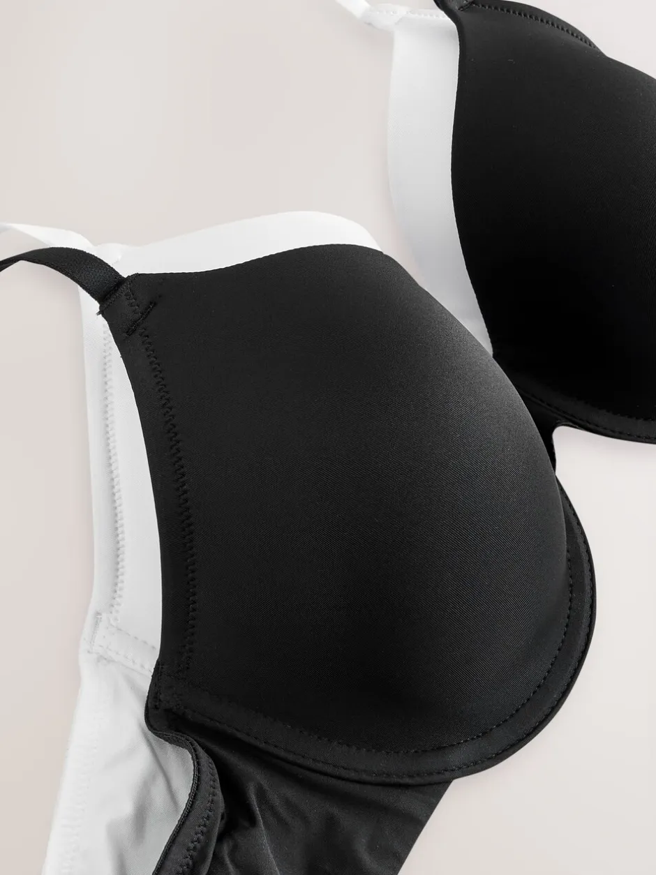 Beha's|Next Zwart/wit - A-E Afvlakkende Ultimate Comfort Beha's 2 Verpakking
