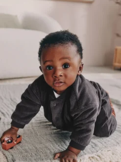 Joggingbroeken*Next Zwart/wit - Baby Velour Jacket, Top and Joggers Set (0mths-2yrs)