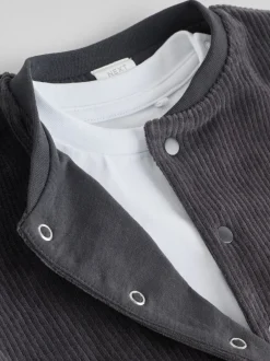 Joggingbroeken*Next Zwart/wit - Baby Velour Jacket, Top and Joggers Set (0mths-2yrs)