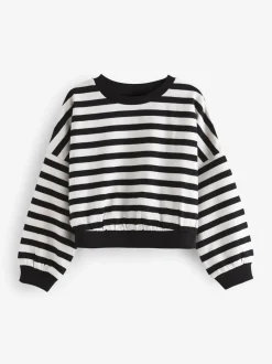 Sweaters En Hoody´S|Next Zwart/wit - Boxy 100% katoenen Sweaters met Lange mouwen 3 pack (3-16jr)