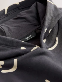 Sweaters En Hoody´S*Next Zwart/wit - Hoodie met lange mouwen en print (3mnd-7jr)