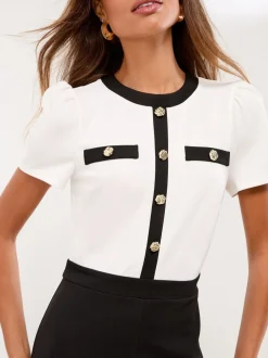 Jumpsuits En Playsuits|Lipsy - Military Buttoned Jumpsuit Zwart/wit