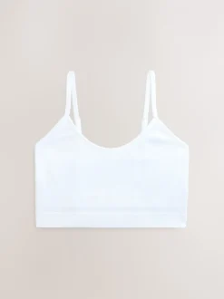 Beha's|self. - Seamless Rib Long Line Bralette 2 Pack Zwart/wit