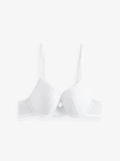 Beha's*Next Zwart/wit - Set van 2 push-up beha's met lage decolleté en kant