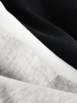 T-Shirts|Tops*smALLSAINTS Zwart/wit - Boys Logo Crew Relaxed T-Shirts 3 Pack