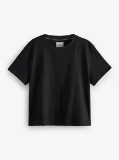 Pyjama's|Alle Nacht- En Loungekleding|Next Zwart/wit - Verpakking van 2 pyjama's met korte mouwen van 100% katoen