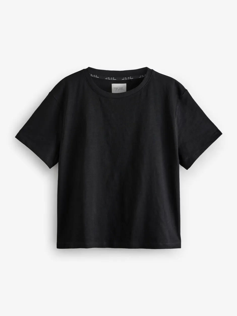 Pyjama's|Alle Nacht- En Loungekleding|Next Zwart/wit - Verpakking van 2 pyjama's met korte mouwen van 100% katoen