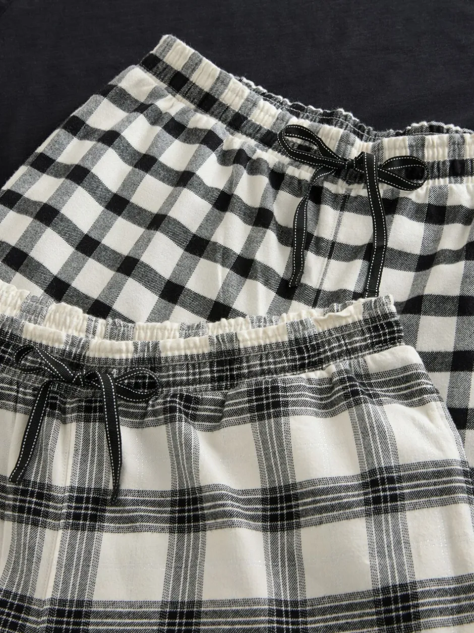 Pyjama's|Alle Nacht- En Loungekleding|Next Zwart/wit - Verpakking van 2 pyjama's met korte mouwen van 100% katoen