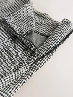 Rokken|Next - Mini Jersey Pleated Skirt Zwart-wit geruit