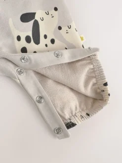 Sets En Combisets|Rompertjes En Tuinbroeken*Next - Jersey tuinbroek en rompertje babyset (0mnd-2jr) Zwart-wit hond