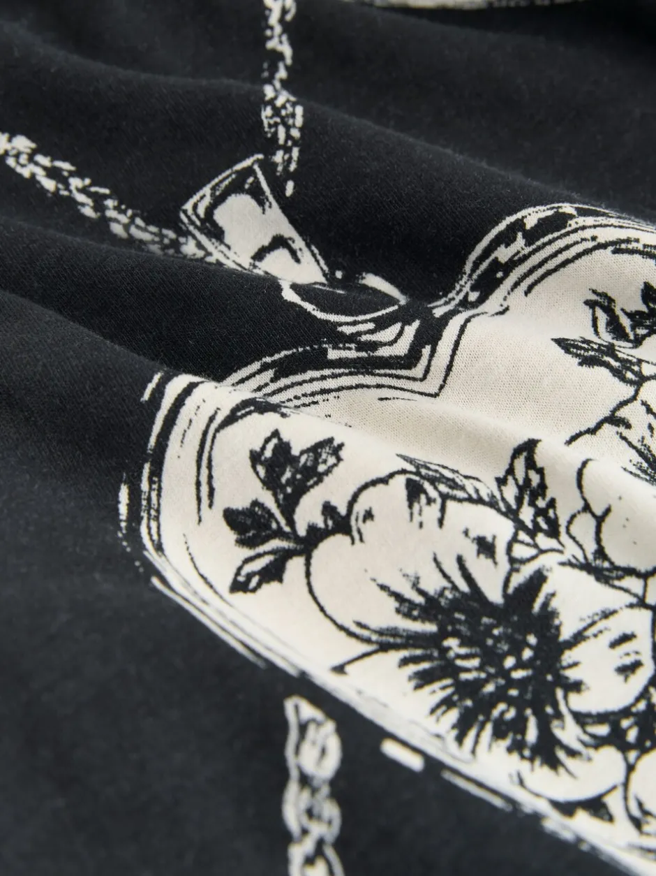 Loungewear|Alle Nacht- En Loungekleding*Next - Pyjama met korte mouwen Zwart/wit met hartjes