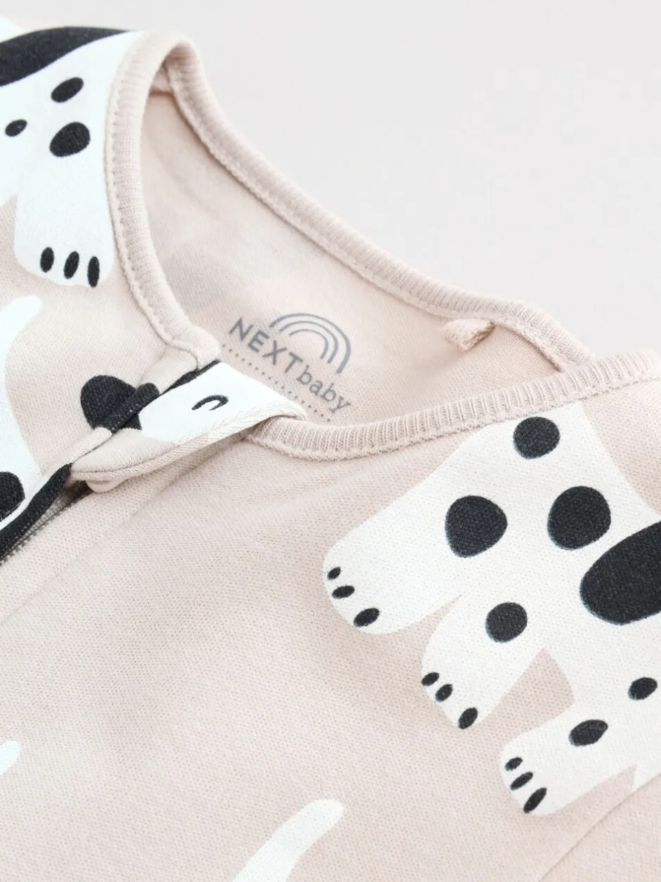 Multipacks|Babypakjes En Babypyjama's*Next Zwart-wit met hond - Verpakking van 3 babypyjama's met tweewegrits (0-2jr)