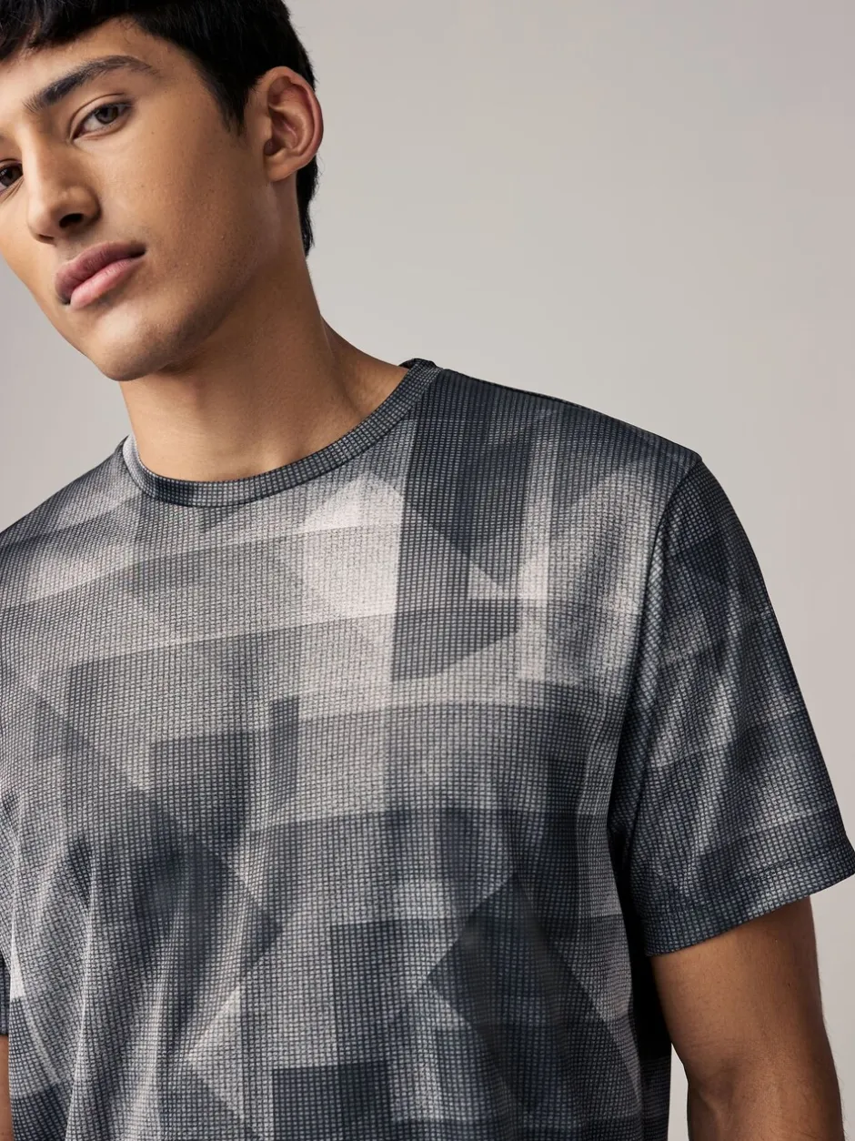 Sportkleding|Next Zwart-wit mono - Active Gym training T-shirt met print