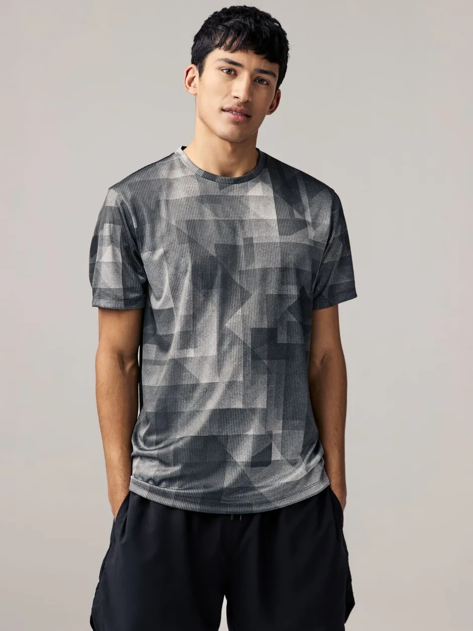 Sportkleding|Next Zwart-wit mono - Active Gym training T-shirt met print