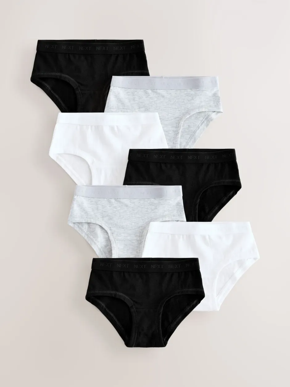 Alle Ondergoed*Next - Verpakking van 7 hipsters (2 - 16 jr) Zwart/wit/grijs