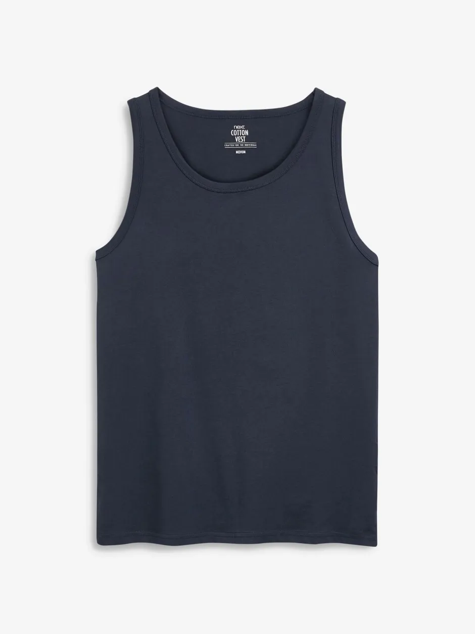 Ondergoed|Ondergoed|Next - Set van 5 100% katoenen hemden met laagjes Zwart/wit/grijs gemêleerd/marineblauw