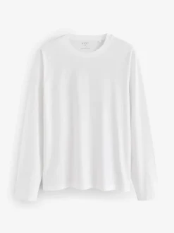 T-Shirts En Hemden|Next Zwart/Wit/Grijs/Blauw - Slim Fit - verpakking van 5 regular-fit T-shirts met lange mouwen van 100% katoen