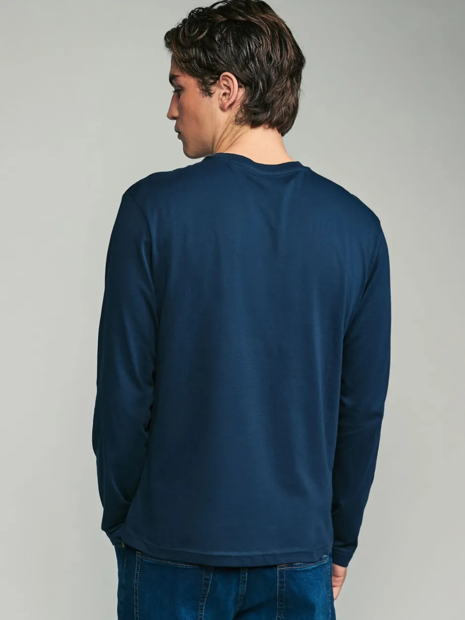 T-Shirts En Hemden|Next Zwart/Wit/Grijs/Blauw - Slim Fit - verpakking van 5 regular-fit T-shirts met lange mouwen van 100% katoen