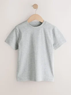 T-Shirts|Tops*Next Zwart/wit/grijs/kaki - Set van 4 T-shirts met korte mouwen (3-16 jr)