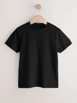 T-Shirts|Tops*Next Zwart/wit/grijs/kaki - Set van 4 T-shirts met korte mouwen (3-16 jr)