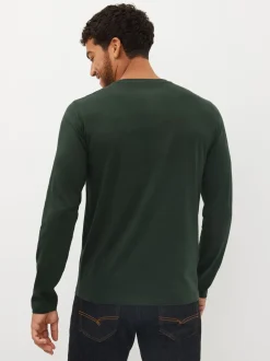 T-Shirts En Hemden*Next - Normale Pasvorm - verpakking van 5 regular-fit T-shirts met lange mouwen van 100% katoen Zwart/wit/marineblauw/groen/bordeauxrood