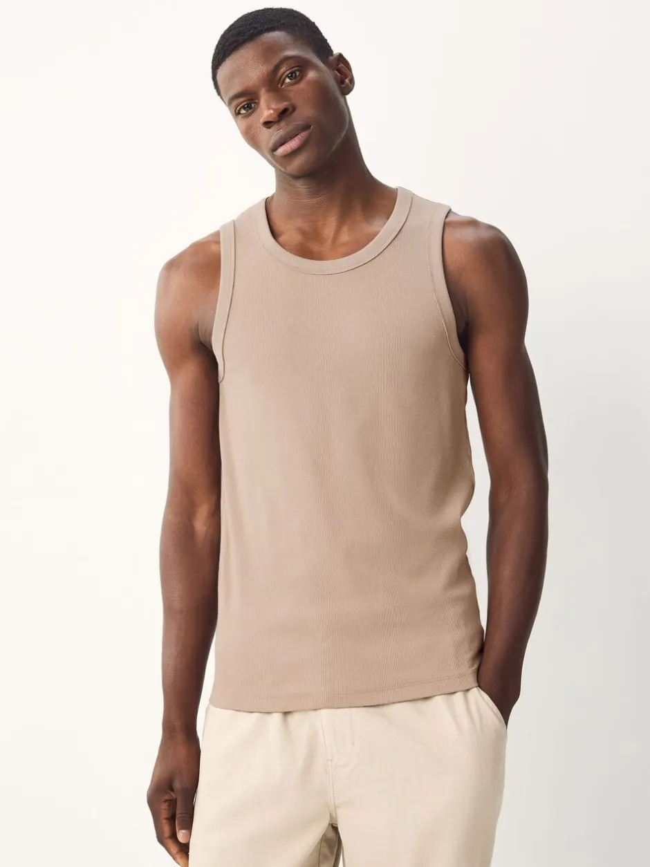 T-Shirts En Hemden*Next Zwart/wit/naturel/marineblauw - 4 Stuks slim-fit - Tricot hemdje